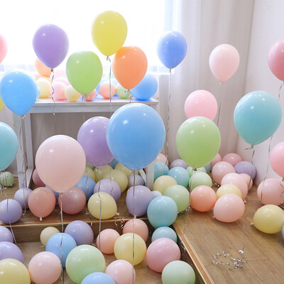 

Jiamo fashion macaron wedding supplies birthday party balloon decoration 22G macarons mixed color 100