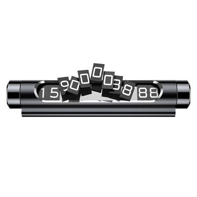 

Baseus temporary stop sign phone card hidden roadside temporary parking car number card exquisite compact car supplies luminous creative black