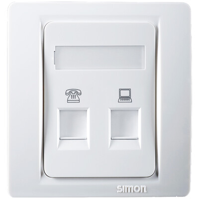 

Simon SIMON switch socket 53 series telephone computer socket C55229S elegant white