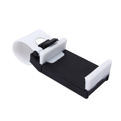 

White 1pc Universal Car Steering Wheel holder for Phone gps 21169