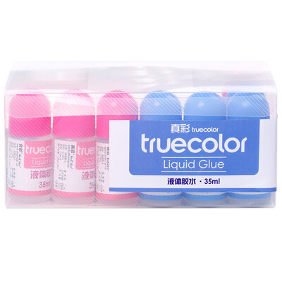 

TRUECOLOR PVA liquid glue liquid glue colorless universal high viscosity super glue student office stationery 35ml 24 box C7450