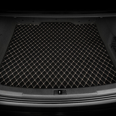 

Wufu Golden Bull Flat Leather Car Trunk MatTail Pad Suitable for Volkswagen LaVida 08-17 Lingfeng Series Cool Black