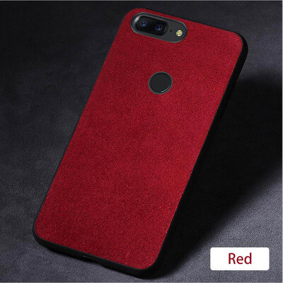 

Genuine Leather Phone Case For Oneplus 5 5T Suede Leather Back Cover