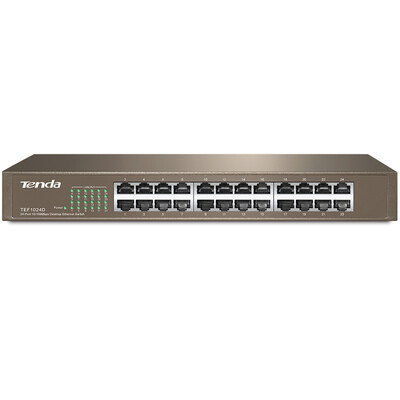 

Tenda (Tenda) TEG1024D 24-портовый сетевой гигабитный настольный инженерных сетей предприятия коммутаторы стали стойки посвященный сплиттер