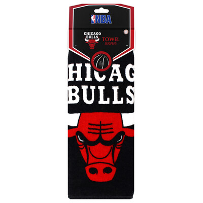 

NBA towel jacquard sports cotton towel running badminton basketball towel basketball supplies equipment gift bull team section 30 120CM 1 piece