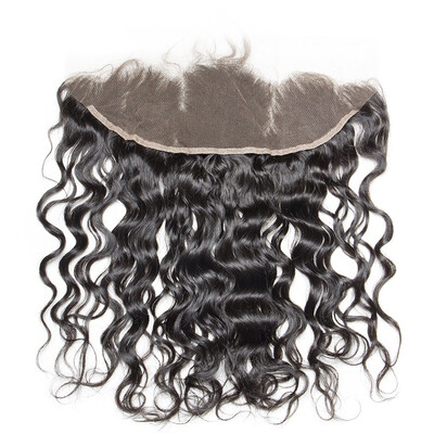 

Lace Frontal Closure Brazilian Water Wave Virgin Hair Closure Ear to Ear Size 13x4 Wet&Wavy Human Hair Closures Natural Color