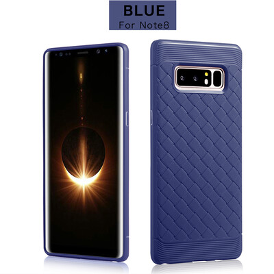 

Goowiiz Luxury Phone Case For Samsung Galaxy Note 8 Ultra Thin Ventilation Grid Weave Soft Anti fall Full Protective