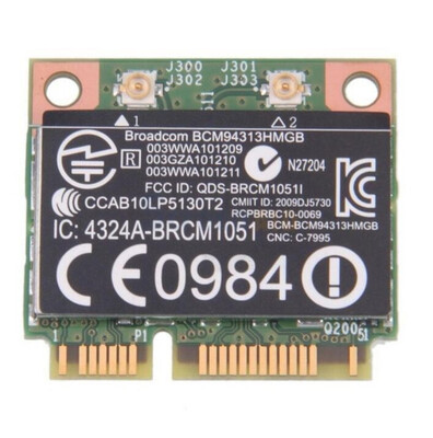 

Wireless Adapter Card for BroadCom BCM94313HMGB BCM4313 Wifi Bluetooth 40 Mini PCI-E 150Mbps for HP G4 G6 DV6 SPS 657325-001