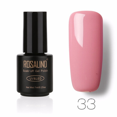 

ROSALIND Gel 1 Black Bottle 7ML Pure Color 58 Colors 01-58 Gel Nail Polish Soak Off Nail Art Semi-Premanent UV LED Gel Lacquer