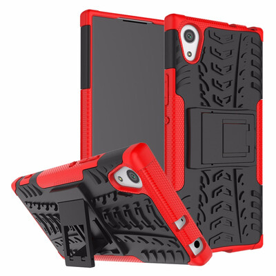 Goowiiz Phone Case For Sony Xperia XA1XA1 PlusXA1 Ultra Armor Tire Texture Rugged Protection PCTPU Full Protection