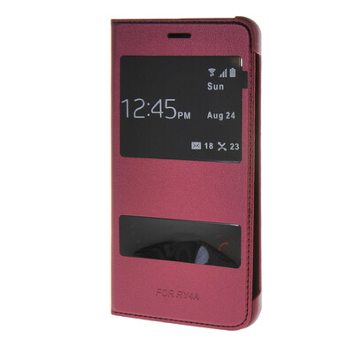 

MOONCASE чехол для Huawei Honor 4A (5.0") Ultra Slim View Window Flip Leather Case Cover Red