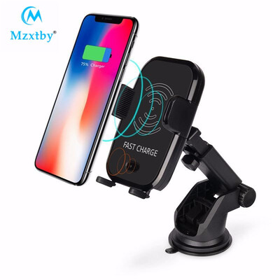 

Mzxtby Fast Wireless Car Charger & Automatic Induction Car Mount Air Vent Phone Holder Cradle for iPhone 8 PlusX Samsung S9 S8 S7
