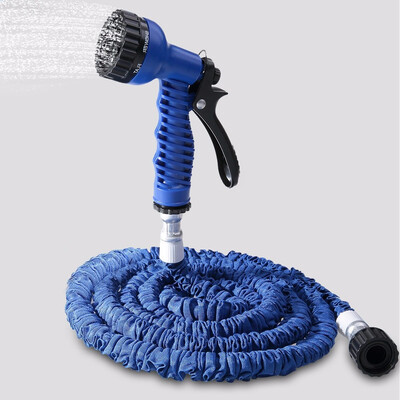 

25FT Expandable Garden Hose Pipe with 7 in 1 Spray Gun outdoor Latex tube Strong Water pressure wear resistant water gun