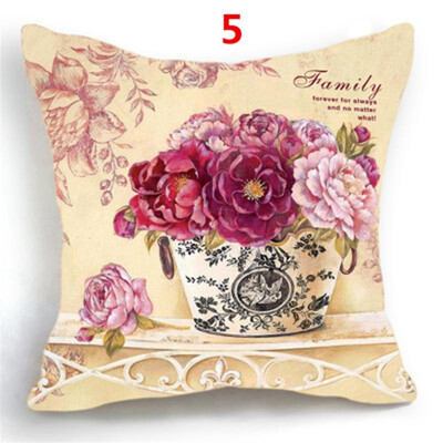 

Luxury Flower Vase Pillow Cushion Cover Plant Home Decor cojines decorativos para sofa Vintage Modern Cusion Cover