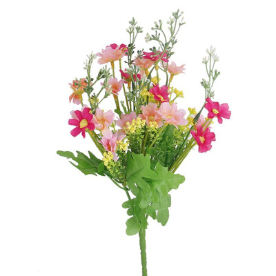 

1bunch искусственные поддельные шелковый дейзи букет дома участника свадьбы DIY декоры розочка
