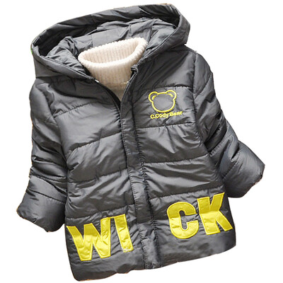 

Baby Toddler Boy Girl Winter Warm Jackets Bear Hoodie Fleece Coat Outerwear Down