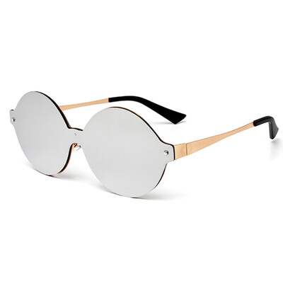 

FEIDU Brand Vintage Rinless Sunglasses Women Fashion Metal Coating Mirror Sun Glasses For Women Oculos De Sol Feminino