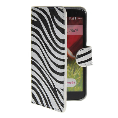 

MOONCASE Zebra style Leather Side Flip Wallet Card Slot Stand Pouch чехол для LG G2 Mini