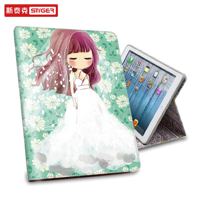 

Stieger apple iPad mini4 cartoon protective cover shell mini 4 tablet computer all-inclusive light&thin shatter-resistant bracket holster rhyme micro dream