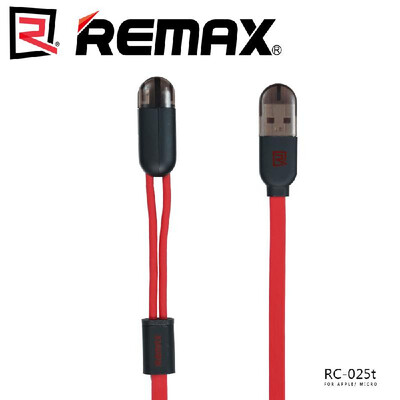 

REMAX Gemini 2in1 USB Cable for 8pin iPhone7ipad Micro USB Magnetic sync Fast Charging USB Charger Cable for SamsungxiaomiHTC
