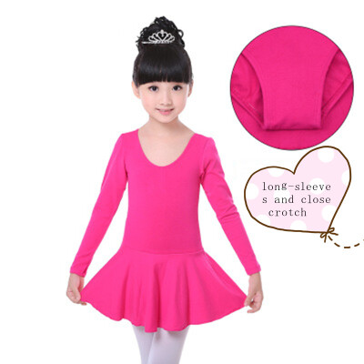 

2018 Girls Ballet Leotard Long or short Sleeve Gymnastic Leotard Ballet Dress Dancer Kids Girls Ballet Costumes Dance Leotard Danc
