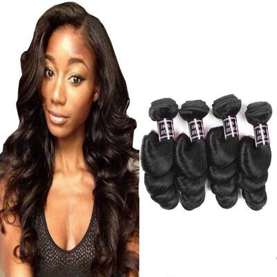 

Самые продаваемые перуанские Loose Wave Virgin Hair 4 Bundle предлагают дешевые 7A необработанные волосы Virgin Loose Wave Peruvian Virgin Hair