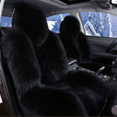 

100 Australian Pure Natural Wool Seat Cover12 Colors Winter Car Cushion5 Seats Whole Vehicle CoverFree Shipping For Russian