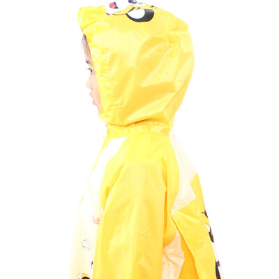 

Jingdong supermarket] paradise umbrella waterproof children cute type jumping tiger backpack type (with book bag bit) raincoats pants  code lake blue D012
