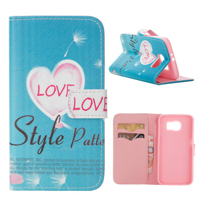 

MOONCASE Case for Samsung Galaxy S6 Flip PU Leather Fold Wallet Card Slot Kickstand Back Case Cover [Pattern series] /a11