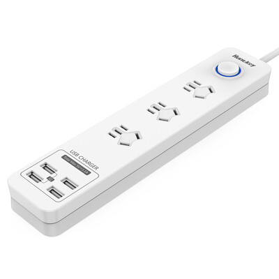 

Huntkey small U standard version of the smart 2-hole USB charging 3-bit socket / row plug / insert / plug-in board