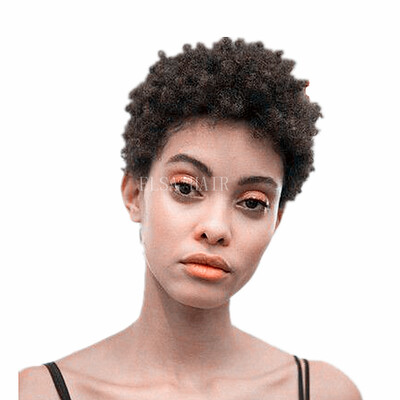 

Short pixie curl Afro kinky Short Human Hair Wigs human hair capless hair wig
