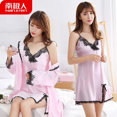 

Nanjiren Women&39s Sexy Sweet Long Sleeve Pajamas