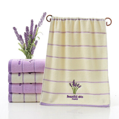 

Cntomlv One Piece High Quality 100 Cotton 3474cm Lavender Face Towel Soft Absorbent Romatic Lovers Towel Gift Bath Accesory