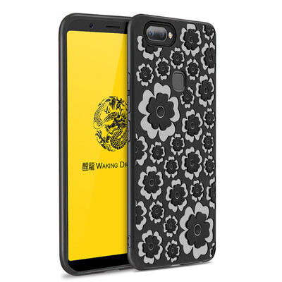 

Goowiiz Fashion Phone Case For Vivo X20X20 Plus 3D Relief Flower Ultrathin Soft TPU Full Protection