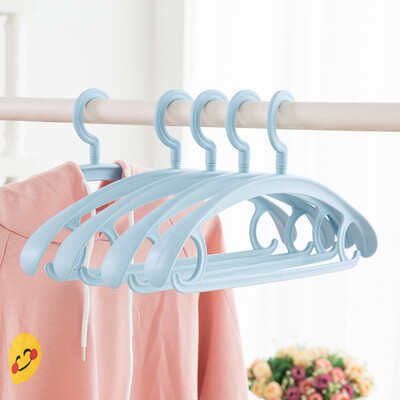 

Many beautiful recall 10 Pack European multi-function thick wide shoulders no trace hanger rack hanger clothes rack anti-skid clothes hanging solid plastic clothes hanging rotatable clothes support European blue