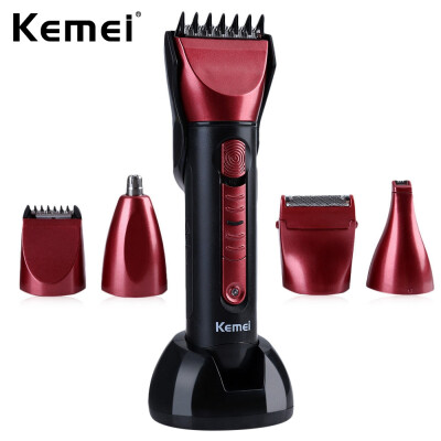 

Kemei KM - 8058 Barber Professional Washable Multi-functional Electric Hair Clipper Shaver with Scissors Comb Awls