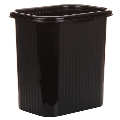 

Ailaiya ailaiya square crimping plastic trash cans black LF1327