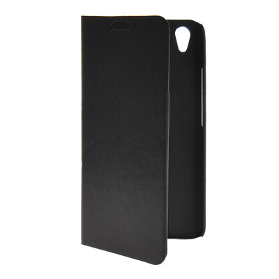

MOONCASE Slim Leather Side Flip Wallet Card Slot Pouch with Kickstand Shell Back чехол для Huawei Honor 4 Play Black