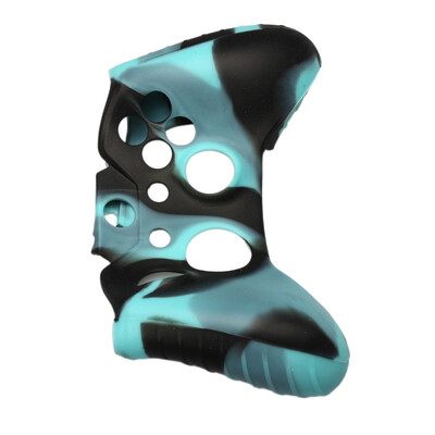 

Light Blue Camouflage Silicone Rubber Case Skin Cover for xbox one Controller