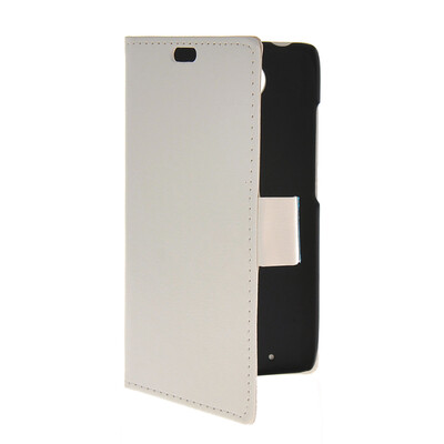 

MOONCASE Slim Leather Side Flip Card Slot Pouch Stand Shell Back Case Cover for Motorola Moto Droid Turbo XT1254 White
