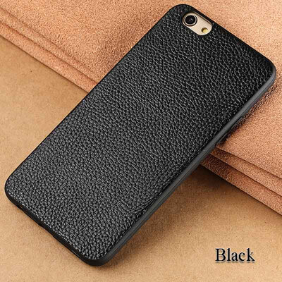 

Genuine Leather Phone Case For OPPO R9s Plus Litchi Texture Back Cover For R11 R11S Plus Case