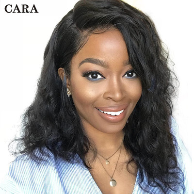 

150 Density Pre Plucked Lace Front Wig Short Bob Natural Wavy Brazilian Human Hair Wigs With Baby Hair Dolago