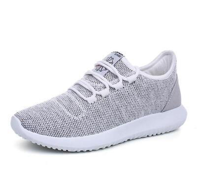 

2018 mesh breathable fly-woven men shoes Simple sports men running shoes