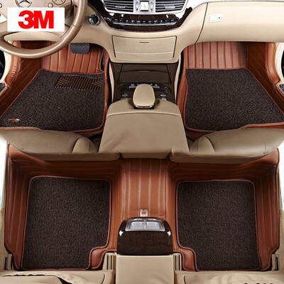 

3M wire circle full car seat pad 3D stamping integrated molding flagship series car custom factory straight hair brown