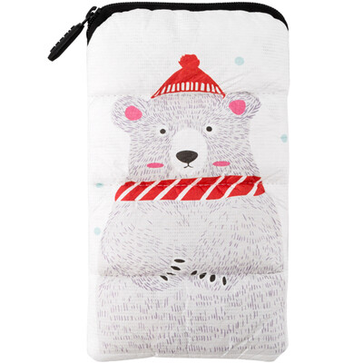 

Kinbor creative pencil bag female large capacity stationery bag student school supplies good night - little penguin DTB6271