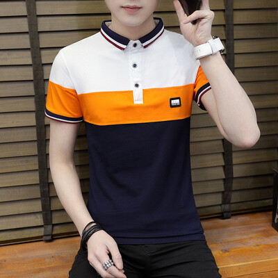

DaMaiZhang Brand clothing New Men Polo Shirt Mens Business Casual Stripe Shirts Short Sleeve Breathable Tshirt To