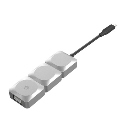 

Seven bucket QH101 notebook mobile phone 6in1 split HD video converter adapter Type-C to standard VGA HDMI MINI DP six conversion methods
