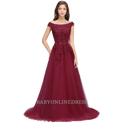 

2018 Long Evening Dresses 3D Flower Beading Elegant Formal Gowns Evening Party Dresses