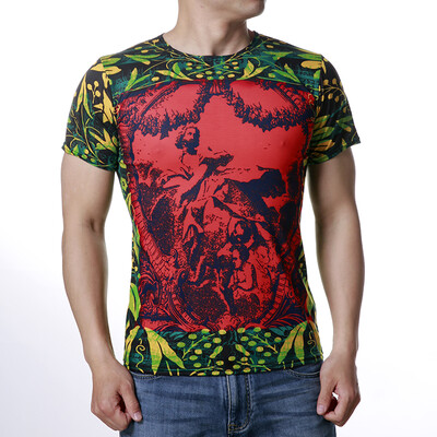 

Mens Trendy Print Sports T-Shirt
