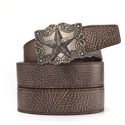 

XHtang Mens Belt Genuine Leather Automatic Buckle belt For Waistband Ratchet Strap Black Leather Belt Designer Belt For Jeans Gift